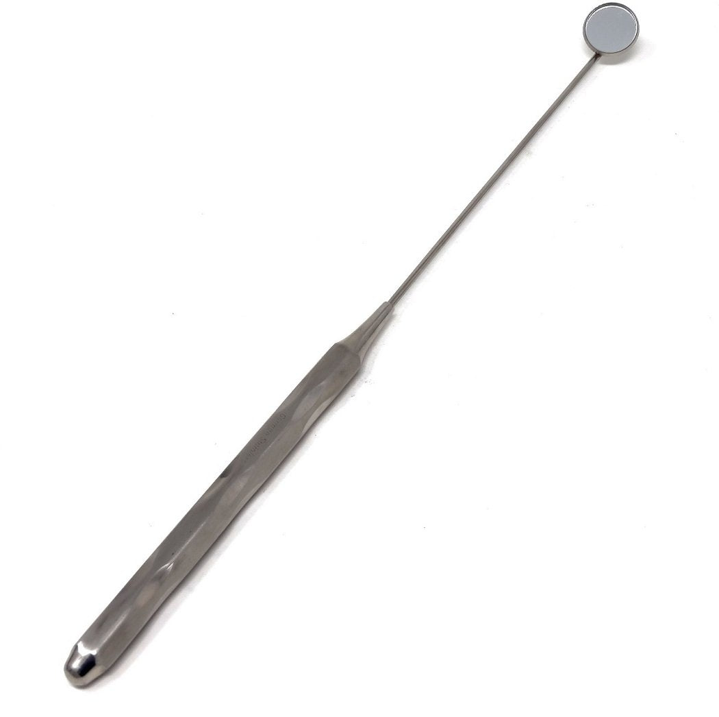 Hollow Handle Hygiene Dental 20mm Mouth Inspection Mirror #3, Total Length 10.5