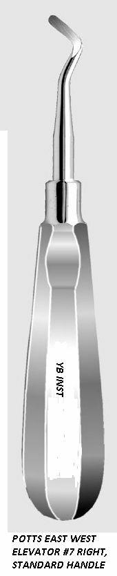 RIGHT POTTS EAST WEST FLAT ELEVATORS ELE0007, Stainless Steel