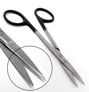 Supercut IRIS Dissecting Scissors 4.5" Straight, One Serrated Blade, Stainless Steel